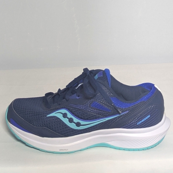 NEW Saucony Womens Cohesion 16 Running Shoes Sz 9.5W blue/purple - Picture 1 of 4